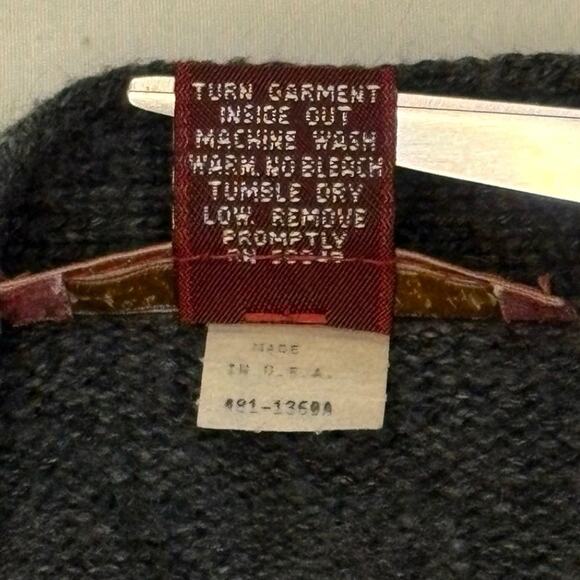 Vintage Worthington Argyle Cardigan Sweater Women's M | Gray Pink White V-Neck - Picture 5 of 9